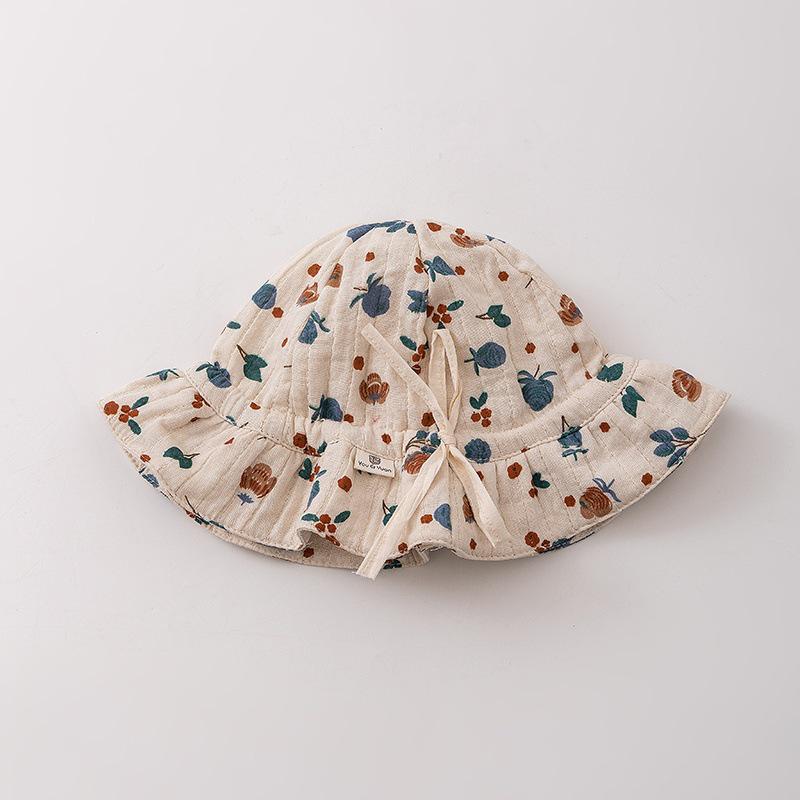 

Cute Floral Lace Baby Sun Hat - Infant Headwrap for Sun Protection 38-48cm (Recommended for 5-24 months) зелёный