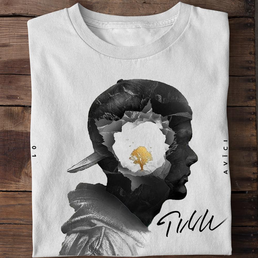 Коллекция Avicii Хип-хоп Музыка Белый S-2345XL Унисекс Футболка MD39 Унисекс Футболка S
