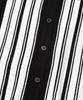 Knitted Summer Striped Short Sleeve Knit Shirt Black