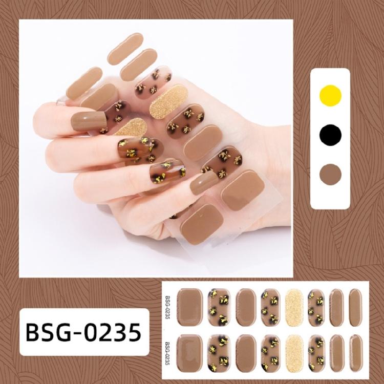 Semi-Cured Gel Nagellackstreifen Gel Nägel Vollständige Wraps Streifen Gel Nagelaufkleber