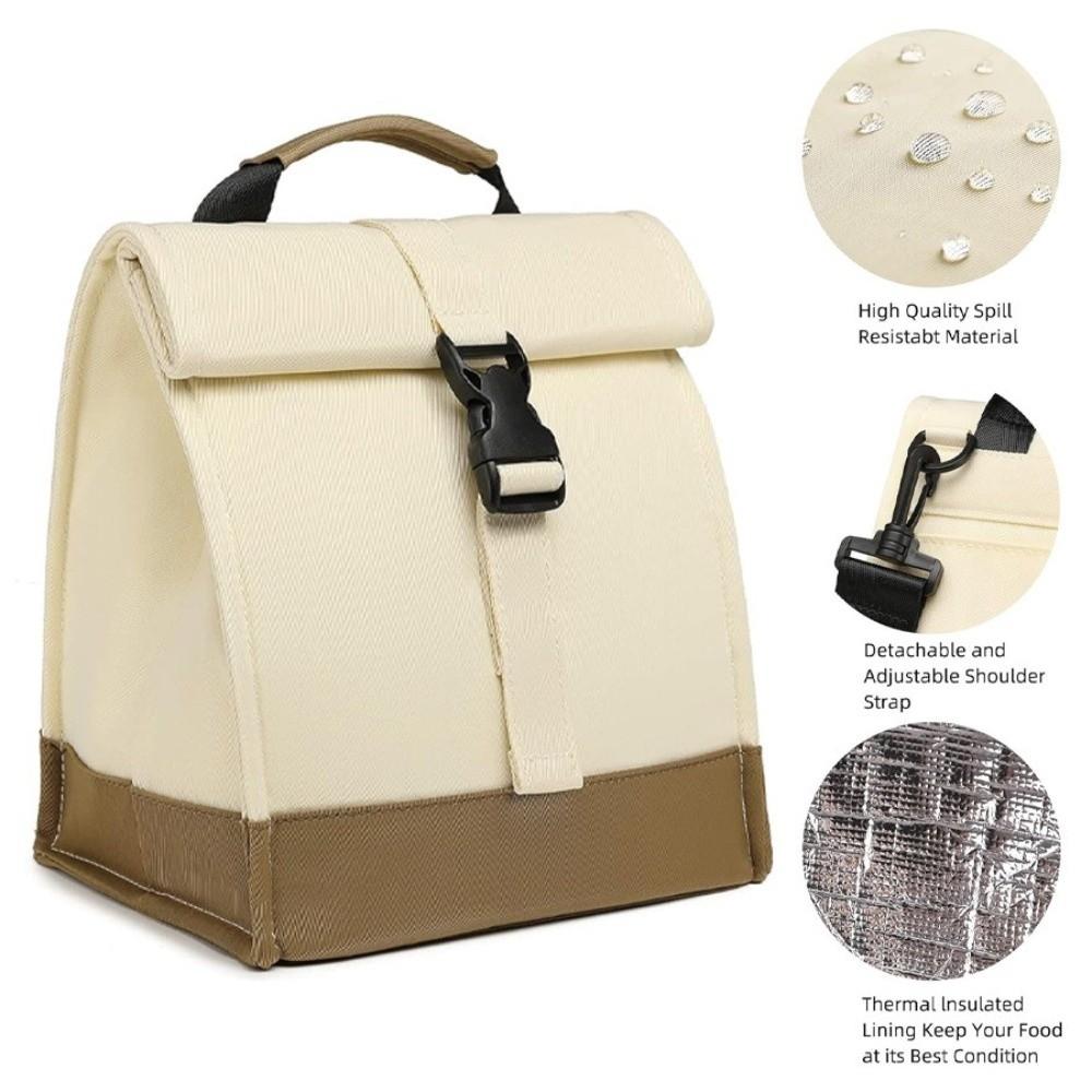 Portable Collapsible Cooler Lunch Bags Lightweight Insulated Meal Container  Camping