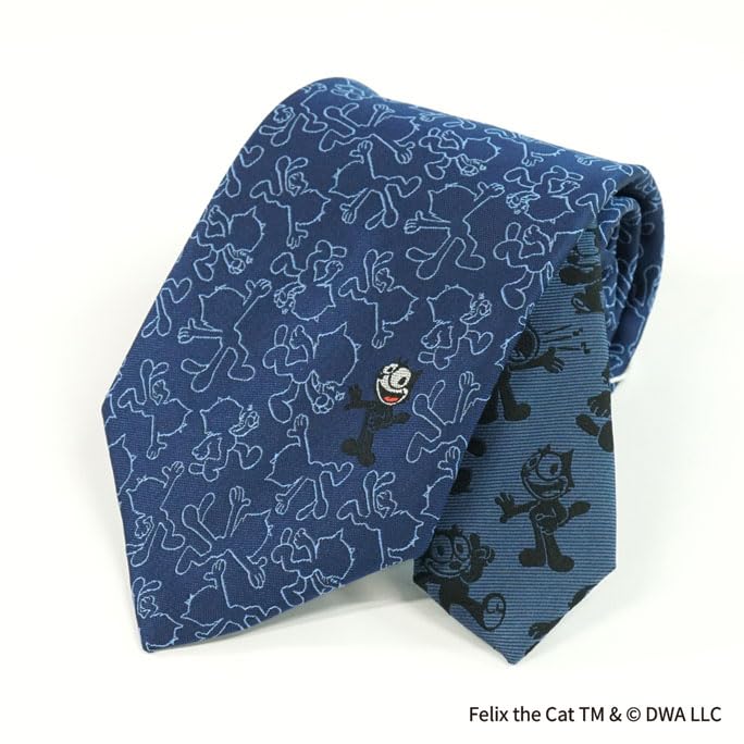 Felix the Cat Character Tie (One-Point Design) UNDW0862 Navy