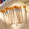 10/50pcs Wooden Handle Paint Brushes DIY Art Paintings Craft Brushes Cabinets Fences Edge Brushes Oil Honey BBQ Cooking Tools
