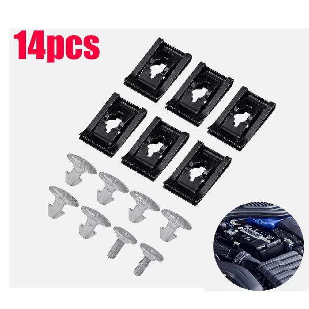 14x Lower Engine Cover Pin Screw Radiator Fastener Clip for Honda #90674-TY2-A01