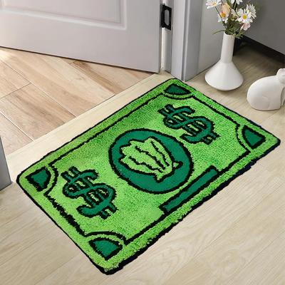 Cartoon Imitation Cashmere Ultra-Fine Yarn Anti-Slip, Anti-Mold, Washable Entrance Foyer, Bathroom Carpet, Home Decor