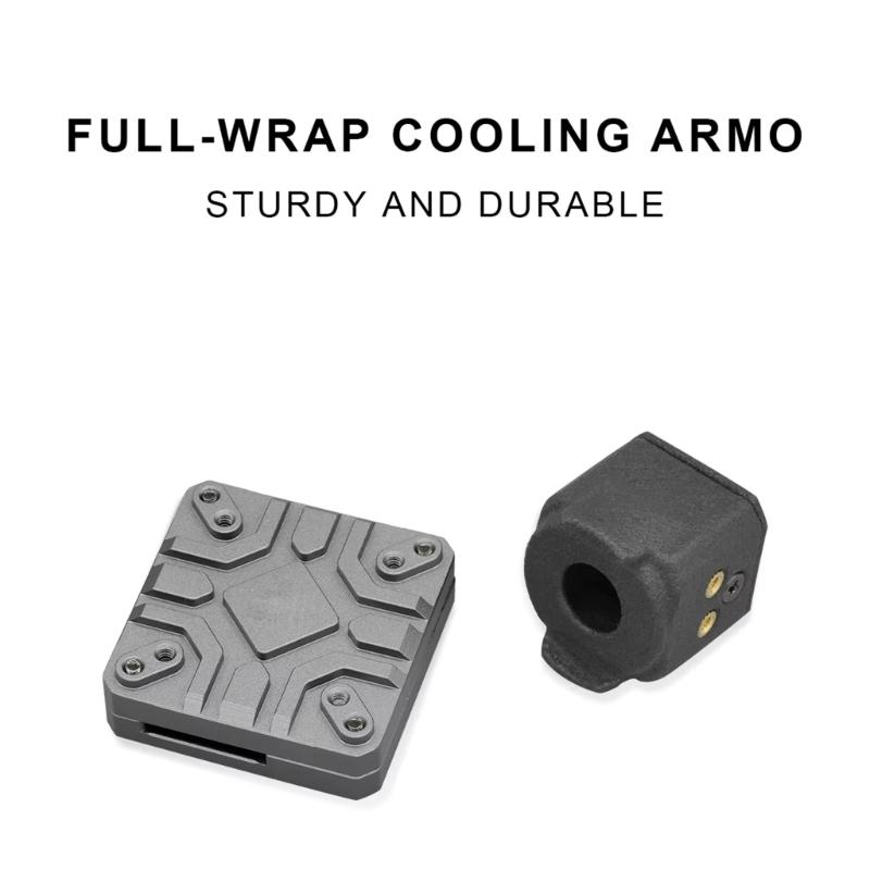 Aluminum Alloy Heat Dissipation Housing Case For O4 Air Unit Lens Cover Video Transmission Heat Sink Lightweighted