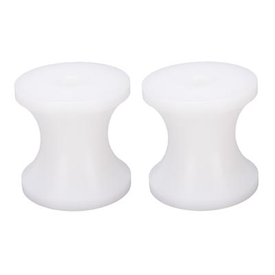 2PCS Boat Trailer Roller White Bow Boat Roller Nylon Bow Stop Marine Trailer Roller for Yachts