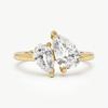 925 Sterling Silver Sparkling Water Drop Interweaving Dazzling Clear Pear CZ Finger Rings For Women Gift Wedding  Fine Jewelry