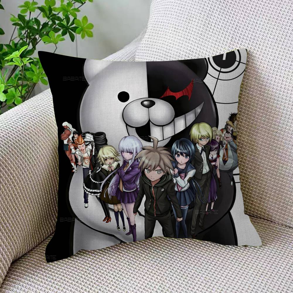 D-Danganronpa Classic Game Pillow Cover Sofa Cushion Cover Home Room Decoration Children Gift