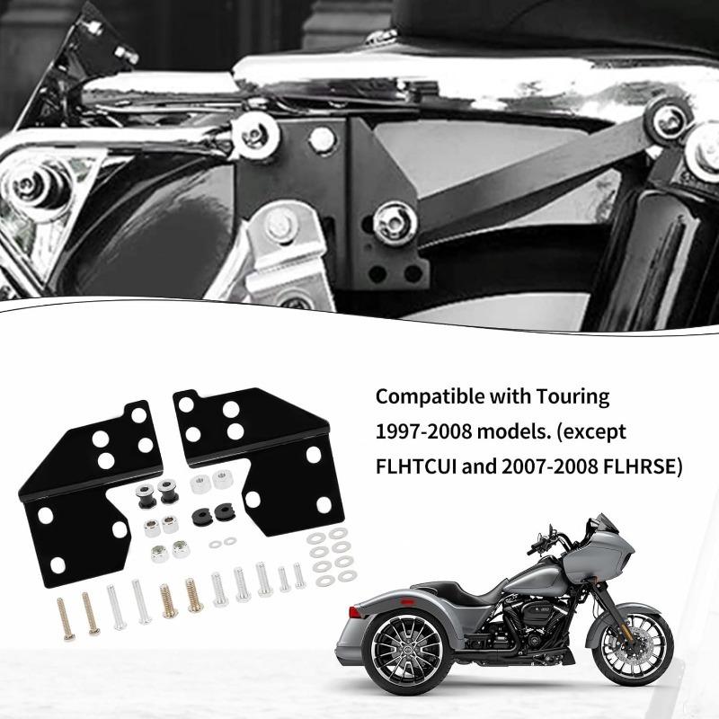 Motorcycle Front Docking Hardware Quick Release Hardware Compatible with for Touring Road King Electra Glide Street Road Glide