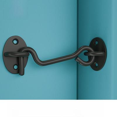 Gancho e parafuso de trava de porta de banheiro de aço inoxidável vintage