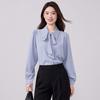 TLUOMAN Women's Non-Iron Detachable Bow-Tie Blouse