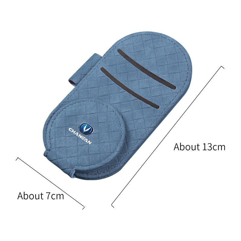 For Changan CS15 F70 UNI-K Alsvin UNI-T CS55 CS75 CS35 CX70 Car Sun Visor Organizer Multi-Pocket Glasses Clip Card Ticket Holder