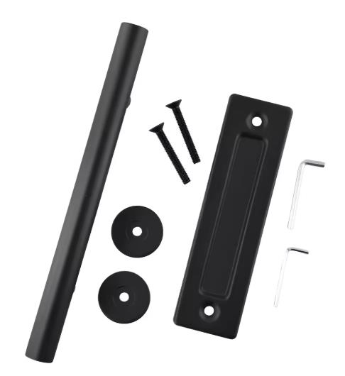 

Door Sliding Barn Household Working Wood Doors Track Hardware Interior Cabinet Closet Hanging Rail Set Smooth Silent Barns жовтий
