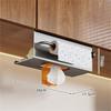 Rustproof Carbon Steel Kitchen Towel Rack With Strong Adhesive Backing Wall Mount Space Saving