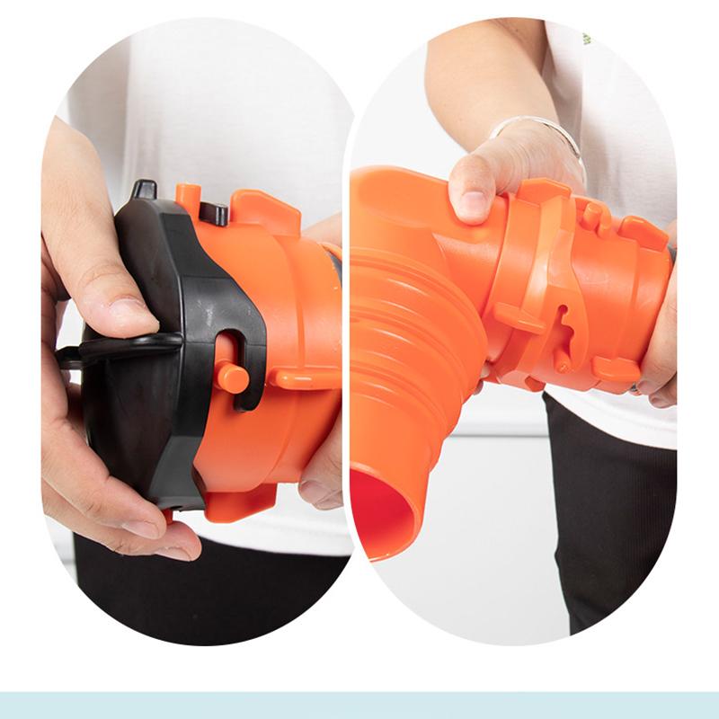 Water Pipe Kit Leak Proof Camp Drainage Pipe Sewage Valve Sewer Hose Aaccessory Drainage Cleaner RV Sewer Hose Kit 90 ° Hose