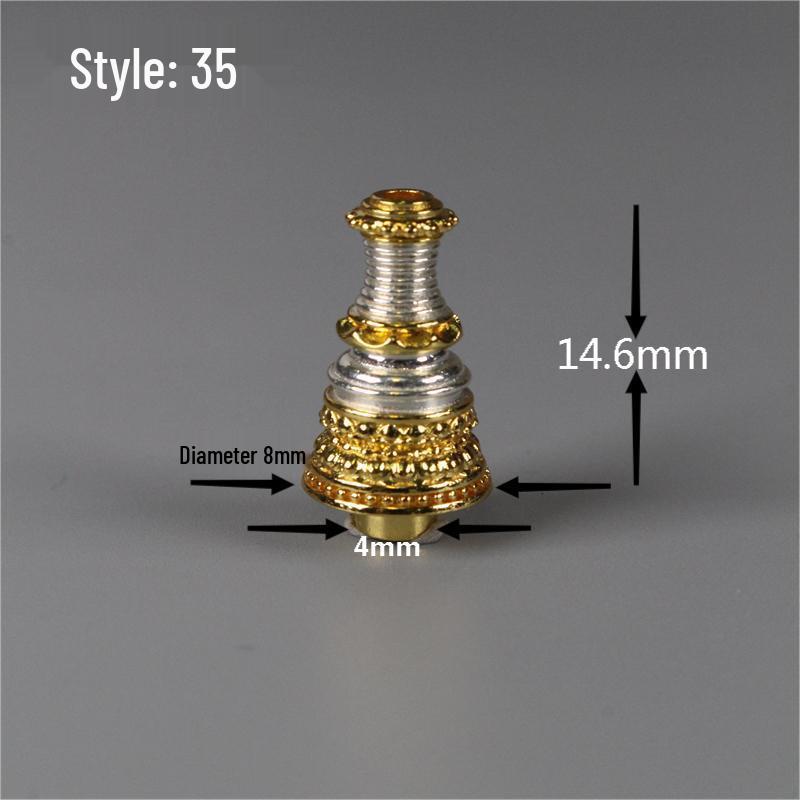 108-Bead Red Sandalwood & Passion Fruit Seed Silver Vajra Stupa Buddha Head Accessory