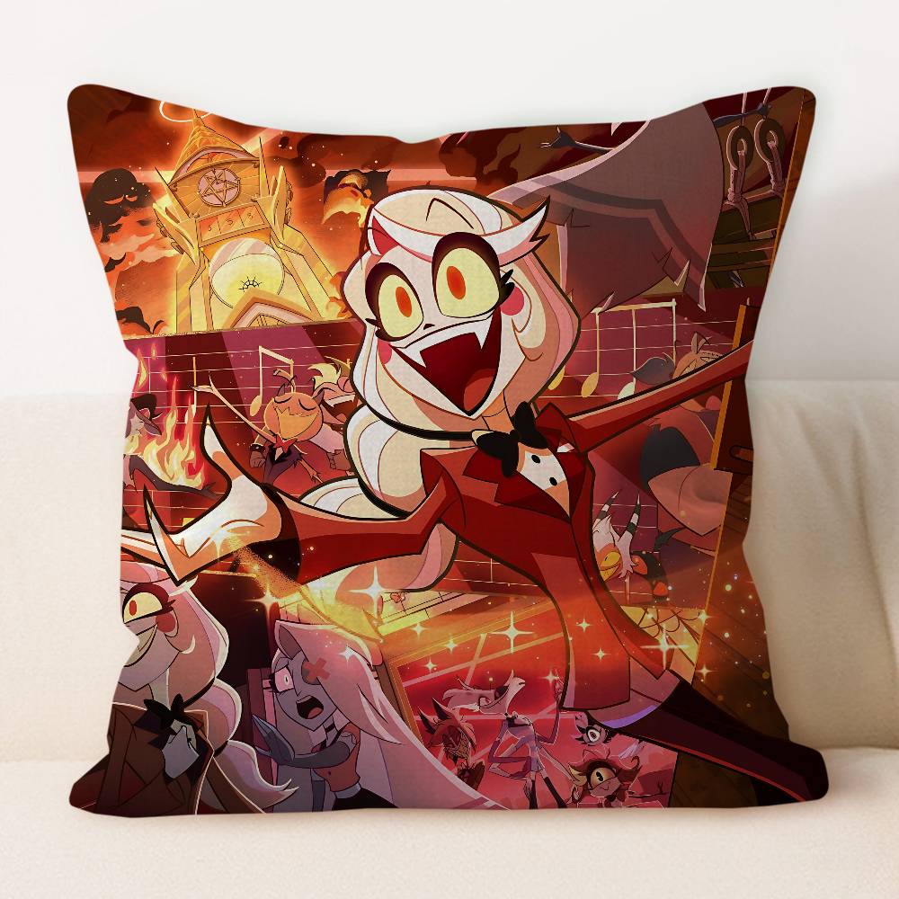 H-Hazbin Hotel Cartoon Cushion Cover 30x50 Polyester Sofa Cushions Decorative Throw Pillows Home Decoration Pillowcover