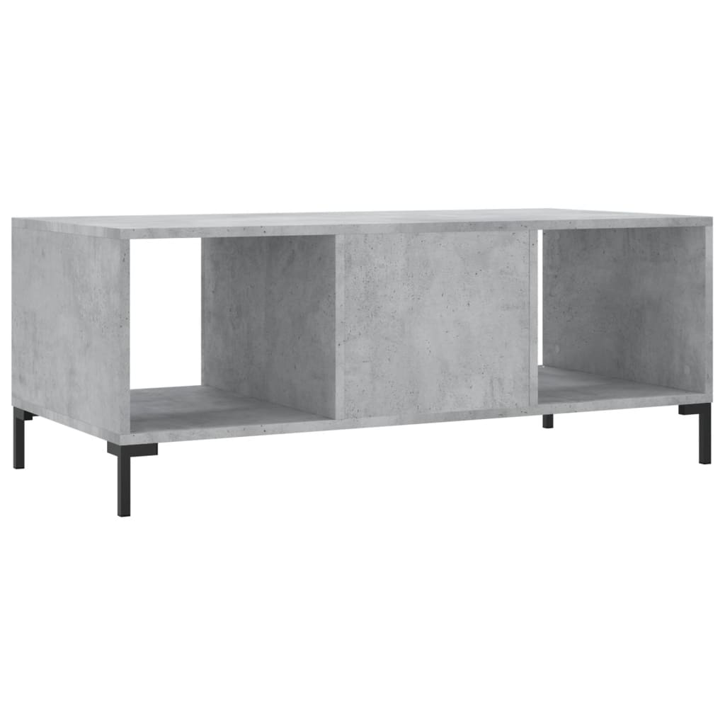  Coffee Table, Concrete Grey, 102x50x40 Cm