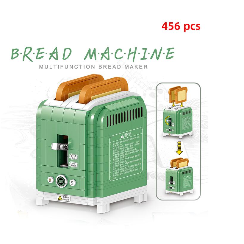 

Строительные блоки, детские игрушки, кофейня, полный набор, 9 стилей, хлебопечка, кофемолка, креативный пейзаж, детские игрушки