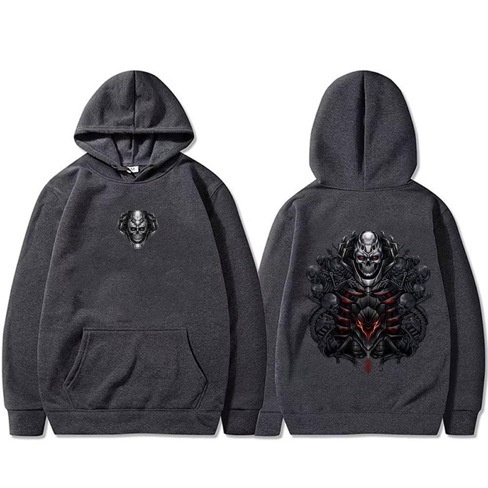 Anime Berserk Skull Knight Hoodie Vintage Manga Gatsu Griffith Zodd Guts Sweatshirt Men Cartoon Oversized