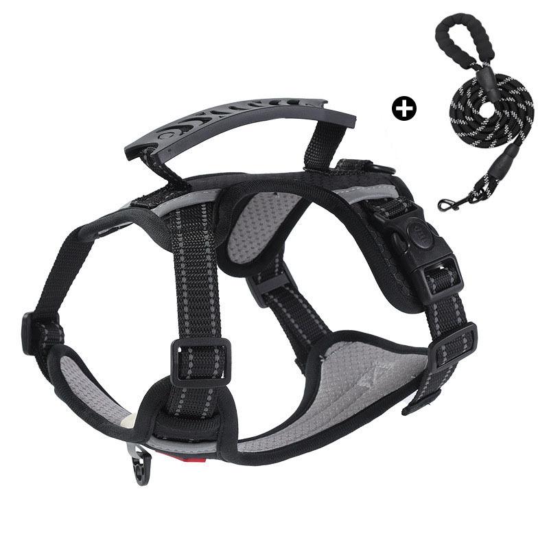 Dog Traction Rope Vest Type Small and Medium-sized Dog Shiba Inu Corgi Puppy Adjustable Chest Strap Walking Dog Rope