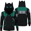 Super Bros Pullovers Sweatshirt voor Volwassenen 3D Geprint Casual met Capuchon Kerstmis Halloween Kostuum Outfits Man Anime Hoodie