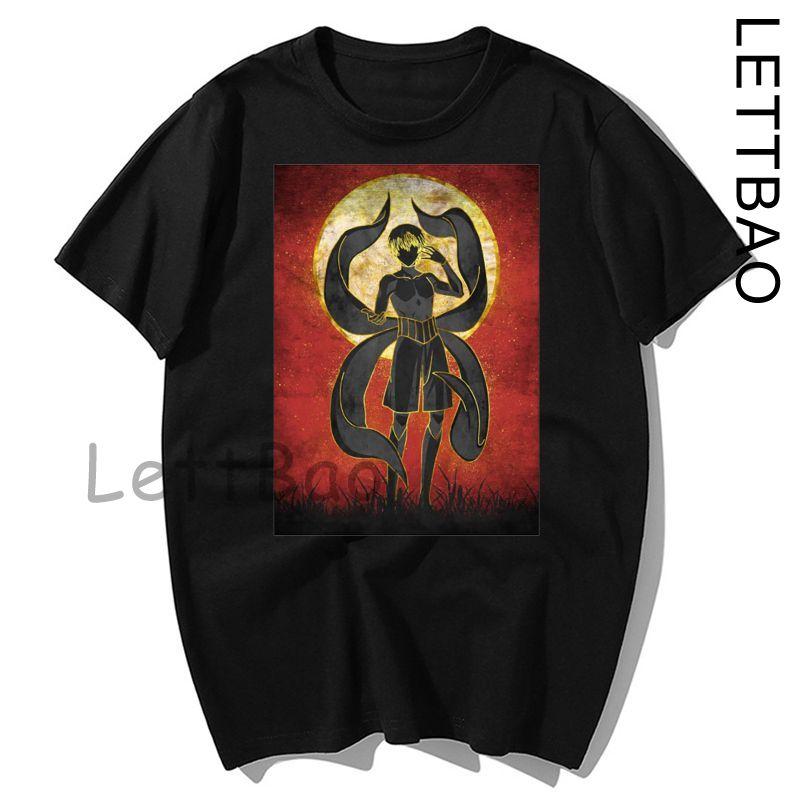 Japanese Anime Tokyo Ghoul T Shirt Men Kawaii Cartoon Kaneki Ken Graphic Fashion Unisex Tshirt