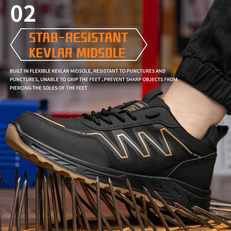 Safety Shoes, Men's Steel Toe Toe, Anti-smashing, Men's Work Shoes, Sports Shoes, Light Change, Wear-resistant, Puncture-proof,