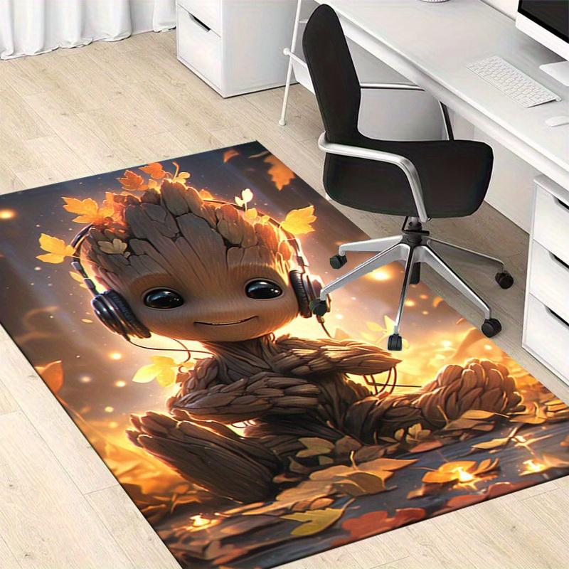 1pc Autumn Leaves Groot Headphones Chair Mat - Perfect for Home Decor, Office Rug, Outdoor Carpet Gift Ideaz4110