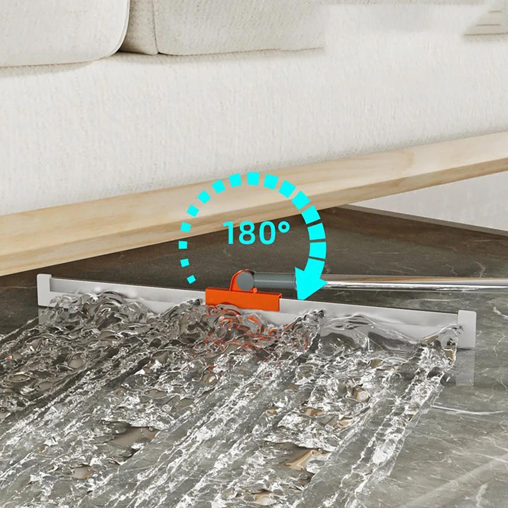 Silikonowa Miotła-Skrobak Magiczna Wycieraczka Wysokie Miejsca Myjka do Szkła Mop Podłogowy Gospodarstwo Domowe Łazienka Zamiatanie Woda Silikonowa Miotła-Skrobak Mag