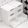 3-Tier Cosmetic Storage Box Organizer With Drawers Multifunctional Countertop Storage For Jewelry Office Supplies