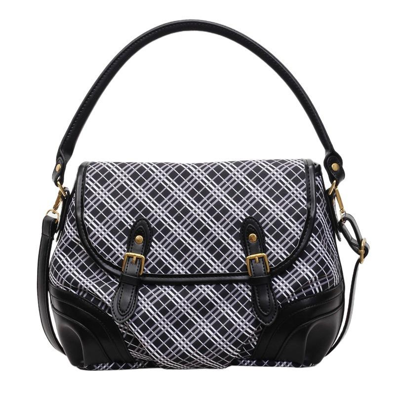 Simple tote niche fashion portable shoulder commuting large capacity new oblique span bag handbag