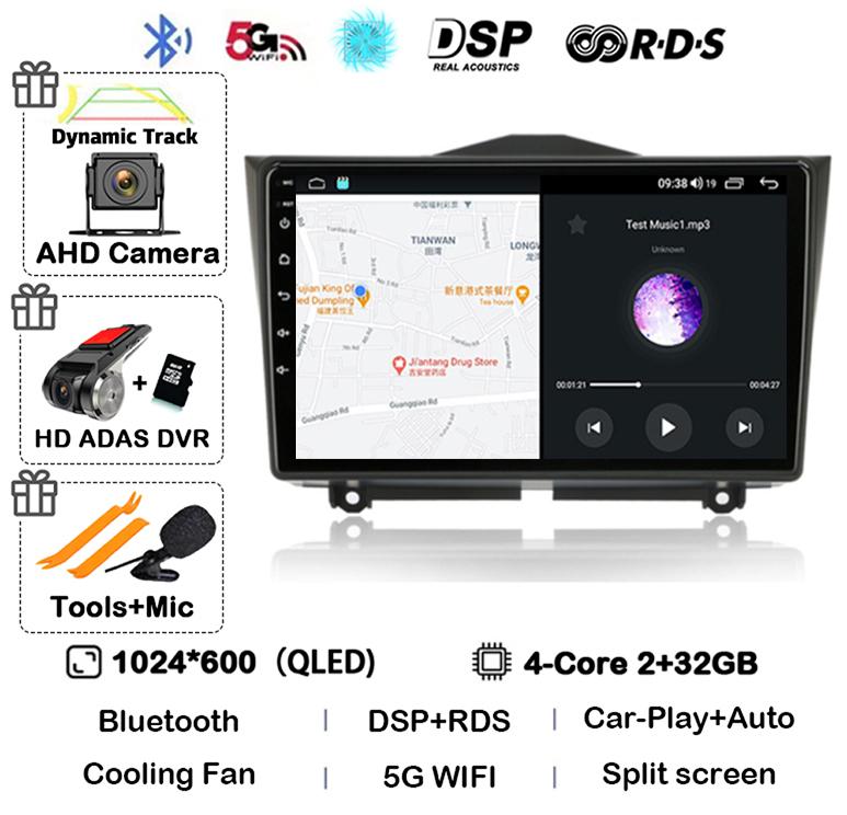 Android 14 Carplay Auto Car Radio For LADA BA3 Granta Cross 2018 2019 GPS Navigation Multimedia Video Player Stereo 2 Din DVD 4G