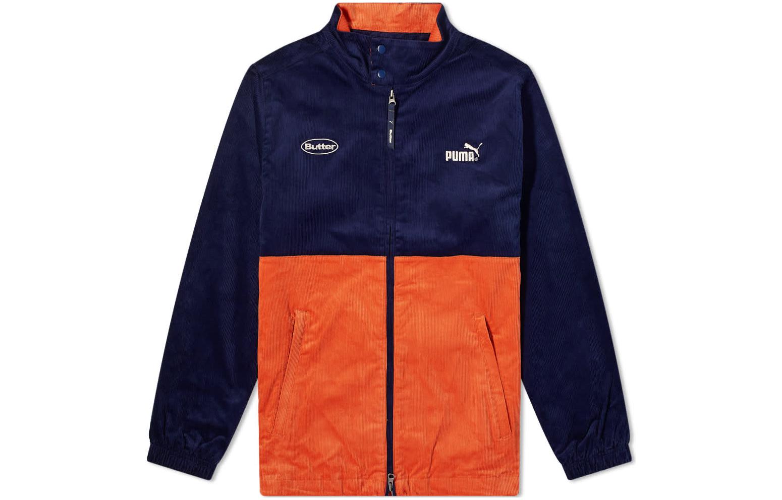 PUMA Jacket Men s Navy Blue Orange 532436-06 XS