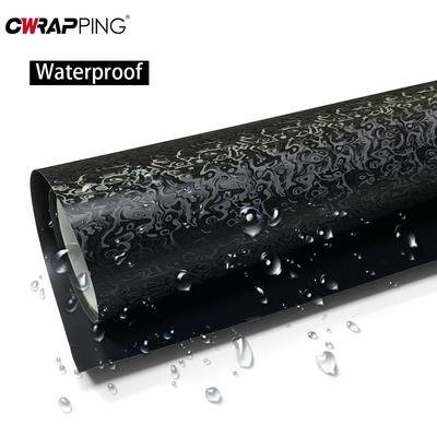 Kohlefaserfolie PET Vinyl Auto Tuning Schwarze Auto Karosserie Folie Motorrad Aufkleber Wasserdicht Kohlefaser Innenraum Auto Zubehör