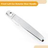 Front Driver Side Car Exterior Door Handle for Ford Focus 2008-2011 Silver Tone ABS 1 Set No.8S4Z5422404CA
