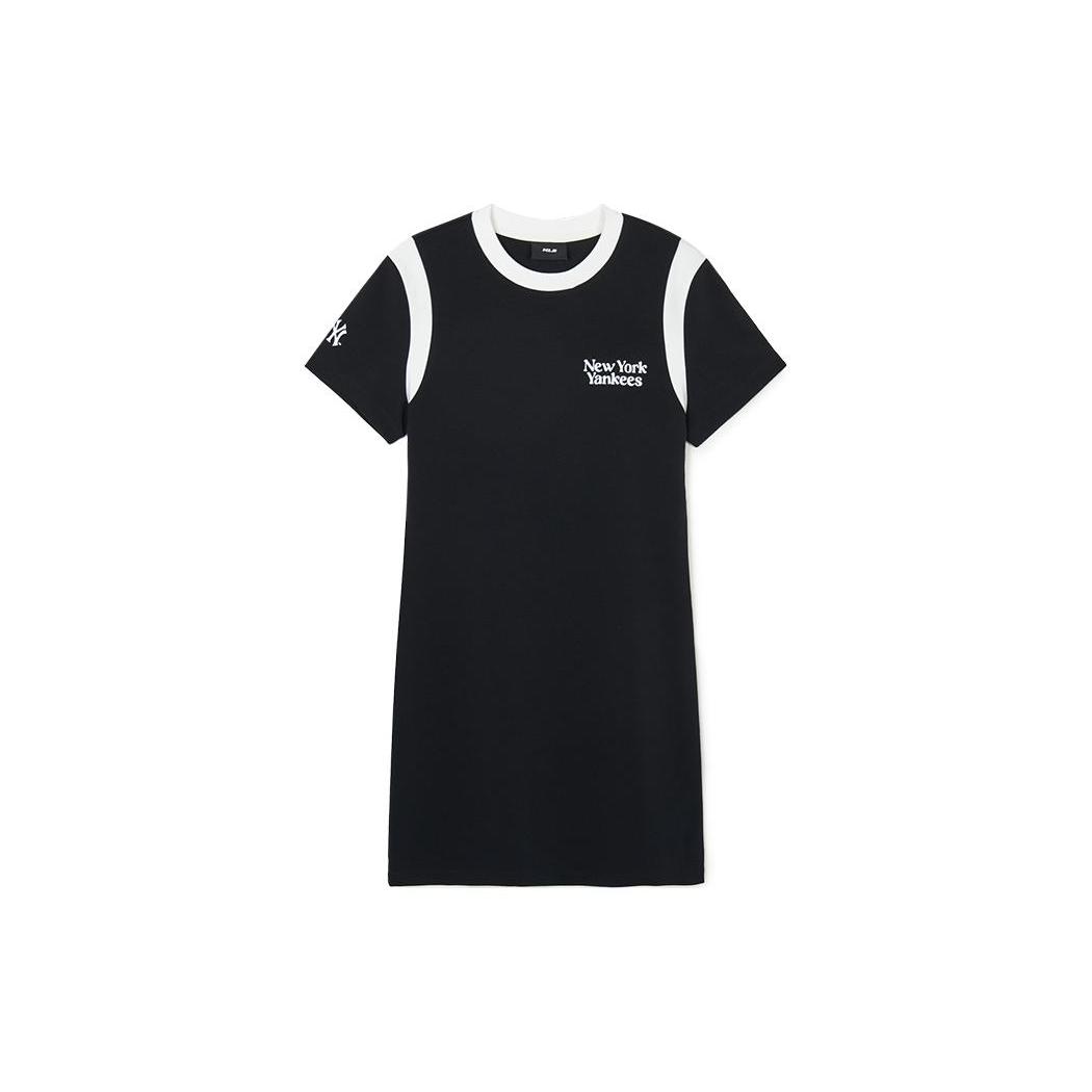 

New MLB SS24 Short Sleeved Dresses Women s Black 3FOPV0243-50BKS XS