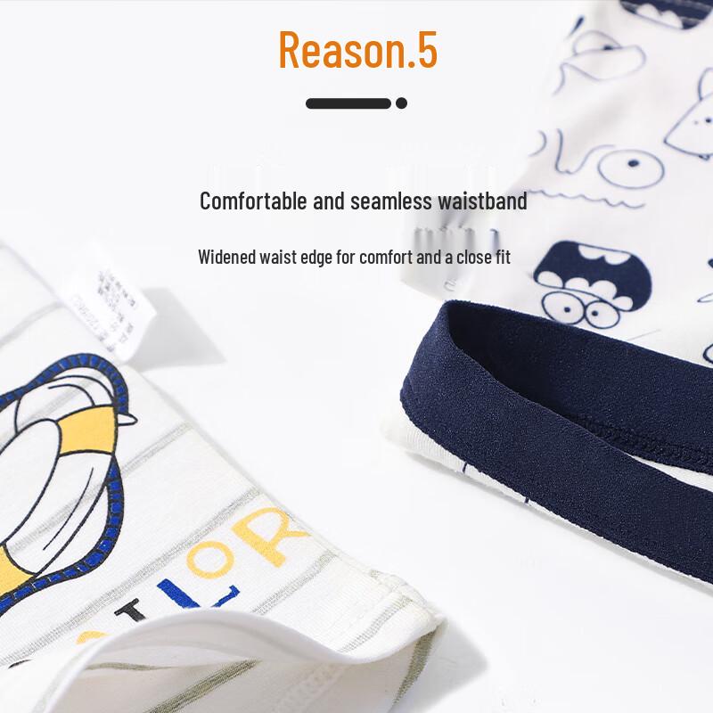 MWR Boys' Cartoon Cotton Boxer Briefs 4-Pack