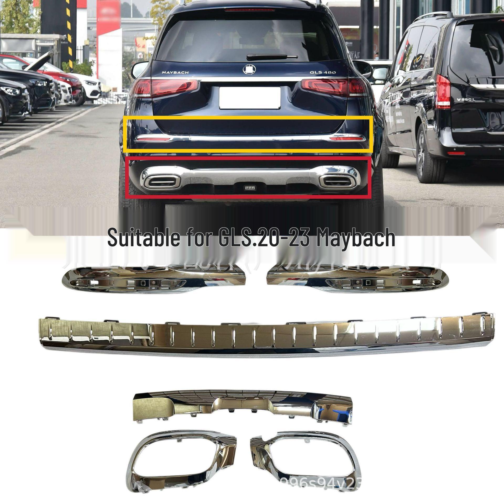 

Compatible with GLS Running Boards/Rear Bumper: Models 1678842600/2700/2800, 1678858404/8504/8604. Running board, right, plated 2800