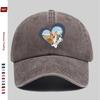 pc Heart Dog Print Baseball Cap Happy Travel Pet Element Printed Sun Hat Comfortable And Lightweight Adjustable Strap Fashi