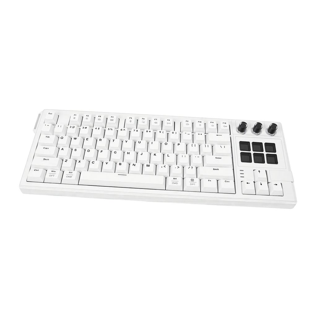 Gaming Mechanical Keyboard USB 78 Keys Intelligent LCD Control Panel AI Mechanical Keyboard with Gasket Structure RGB