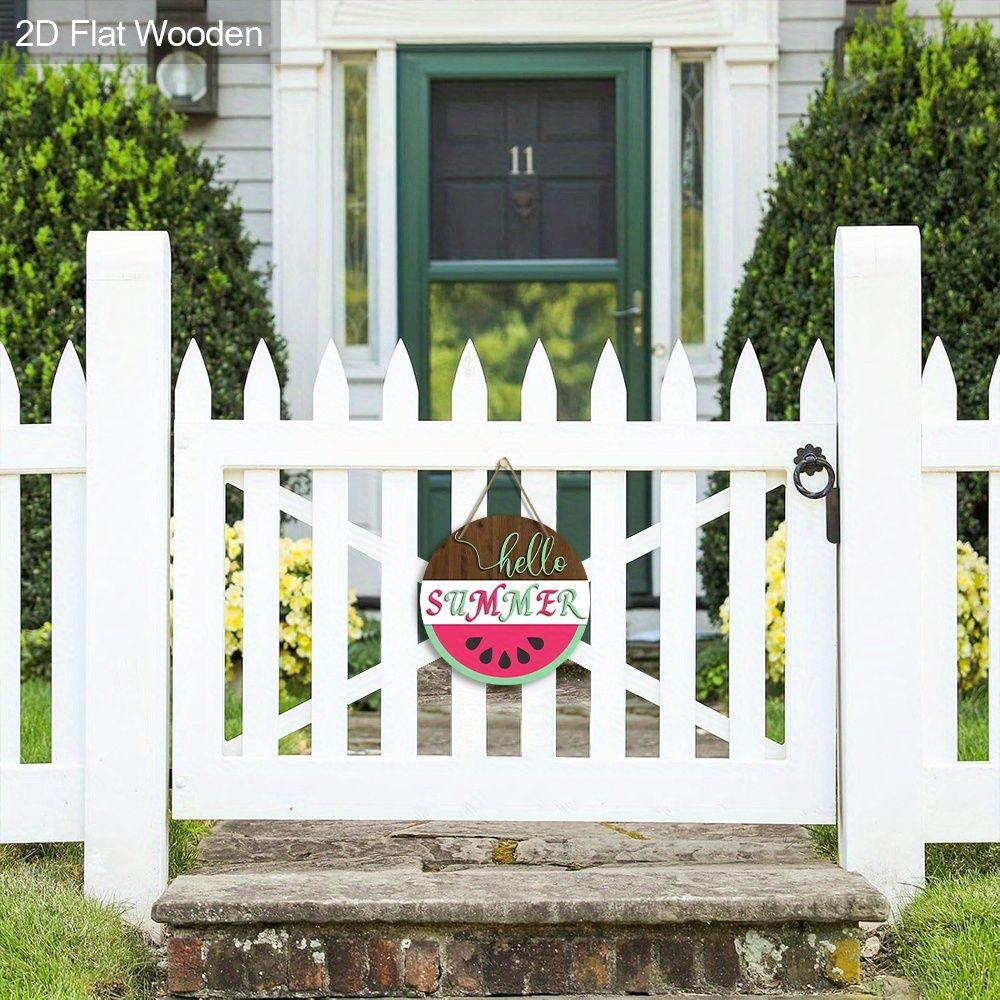 2D Flat Hanging Decorative Signs,interior Wall or Door Decoration,garden Decoration,the Pattern Is Watermelon,a Housewarming Gift for Friends