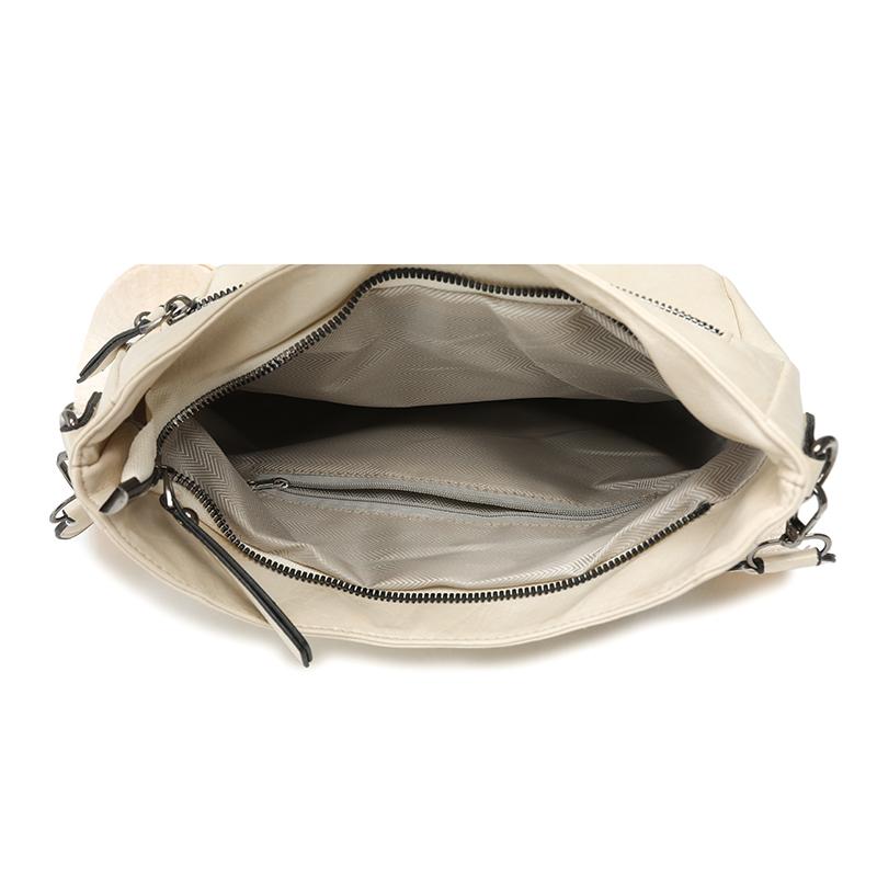 Crossbody Bag Vintage PU Women's Bag Shoulder Bag Commuter Large Capacity Shoulder Bag