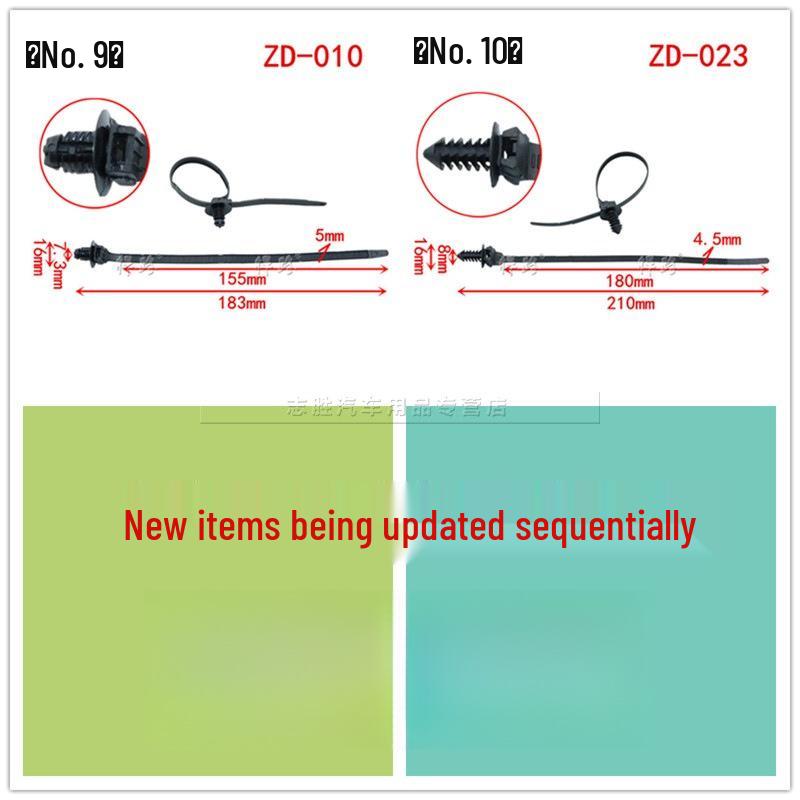 Nylon Zip Tie Strap for Automotive Wiring, Pipe, and Tubing Fixation