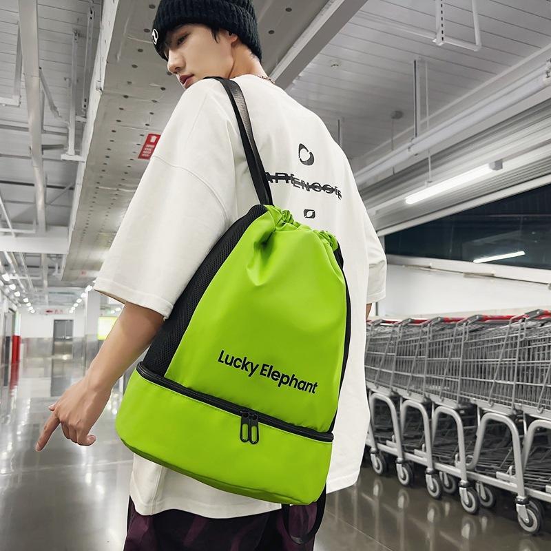 Dry and Wet Separate Gym Bag Women's Separation Shoes Bags Sports Swimming Yoga Bag Outdoor Lightweight Backpack
