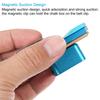 PATIKIL Billiard Magnetic Chalk Aluminum Alloy Pool Billiard Cue Chalk Chip Case with Belt Clip for Snooker Sports Blue Holder, Accessories,