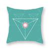 Abstract Geometry Nordic Technology Polyester Cushion Cover Home Decoration Line Character Pillowcase 45X45Cm Fundas De Cojin