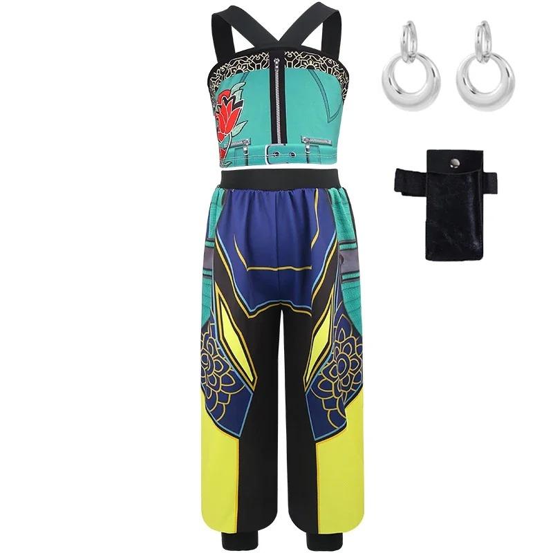 2026 Hete Verkoop Koreaanse Etnische Stijl Meisjes Halloween Cosplay Kostuum Vest + lange broek set Meisje Anime Kostuum Podiumoptreden 110 3-4year