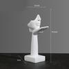 Abstract Art Woman Face Statue with Strong Texture for Office Home Decoration